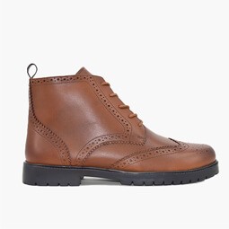 Leather Brogue Boot